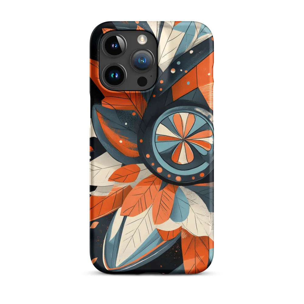 Floral Symphony in Orange and Teal