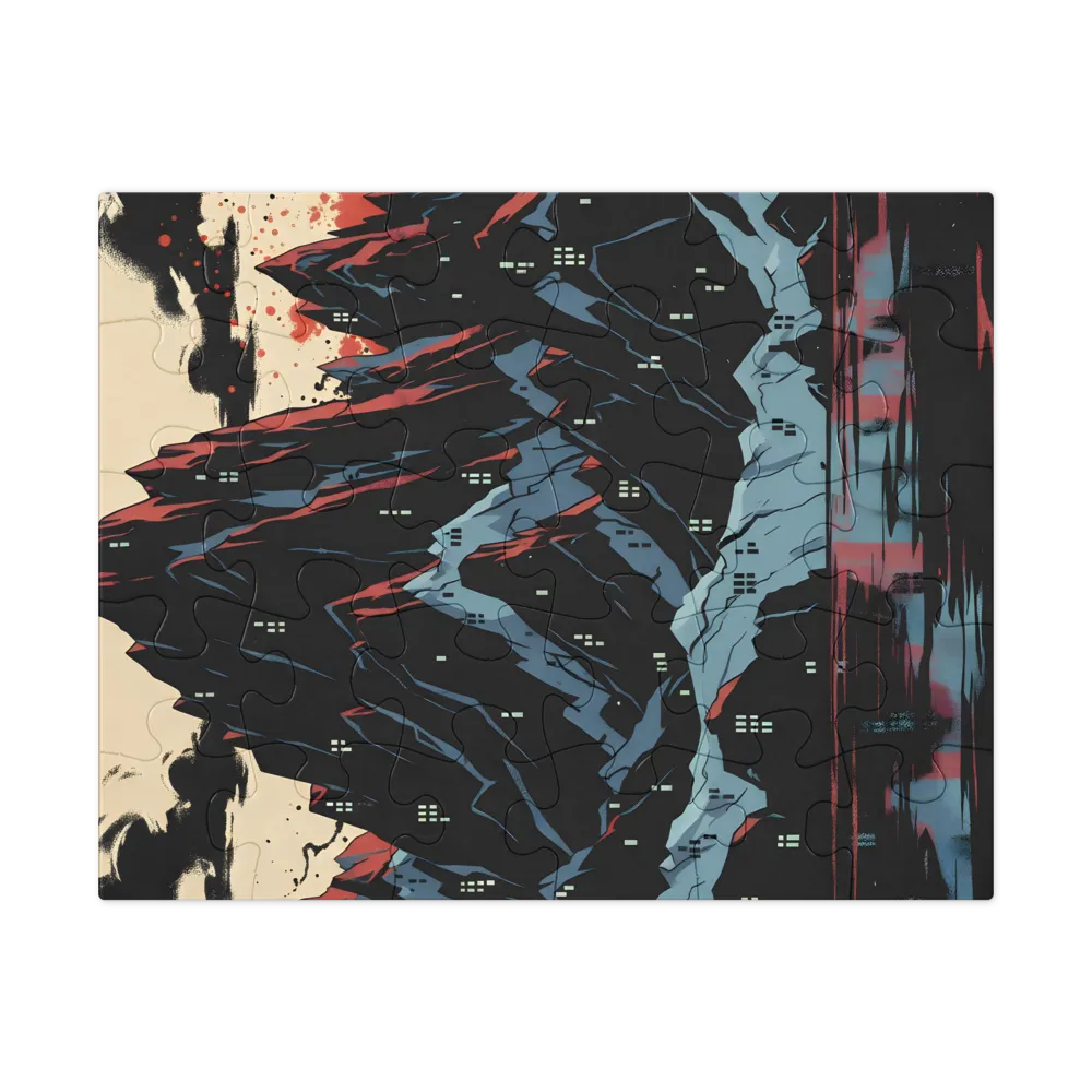 Mountain Nightfall 
 Jigsaw Puzzle in Tin Box