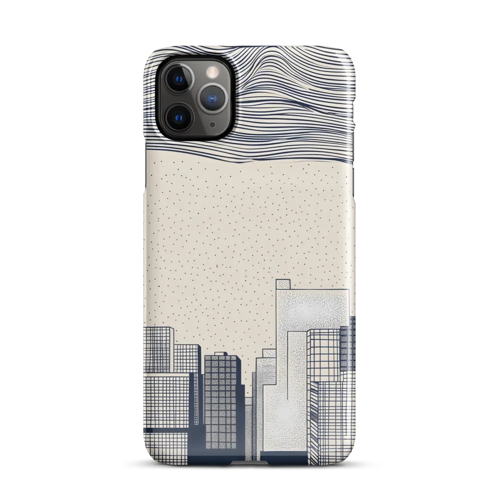 Urban Patterns: A Minimalist Skyline | Phone Case |  11 Pro Max | Snap Case | Glossy