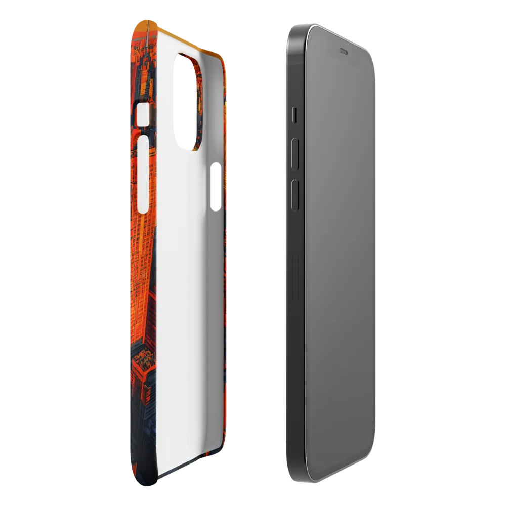 Urban Dawn: A Digital Ode to Skyscrapers | Phone Case |  12 Pro Max | Snap Case | Matte