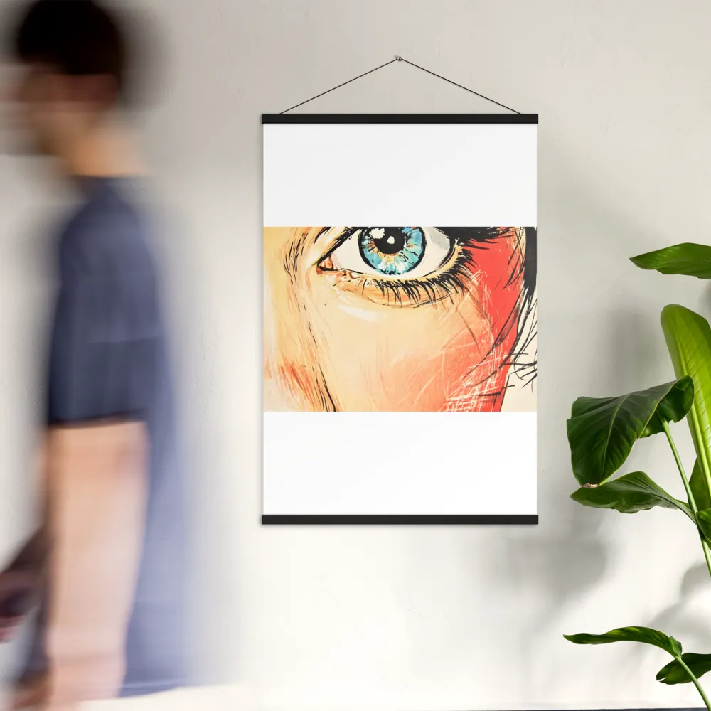 Gaze of Emotion | Poster With Black Wood Hanger | 24″×36″