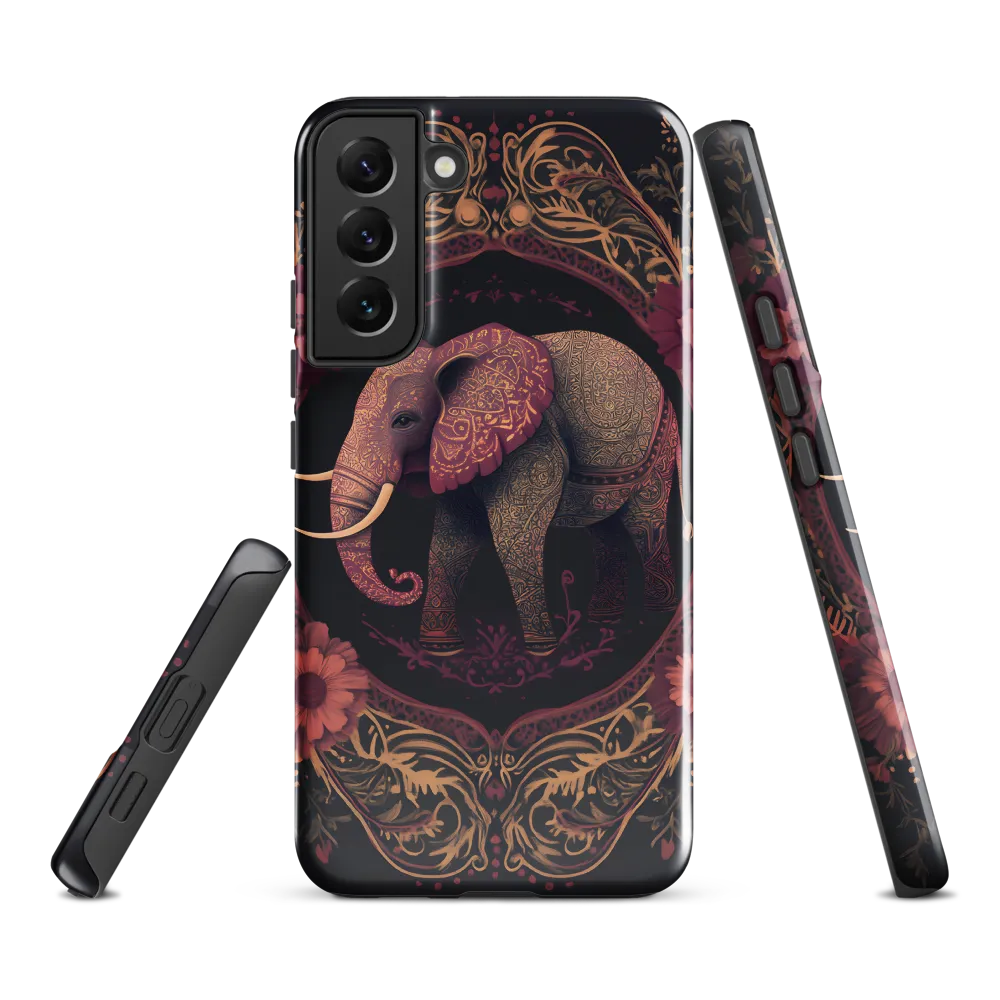 Regal Reverie: The Ornate Elephant | Phone Case |  S22 Plus | Tough Case | Glossy
