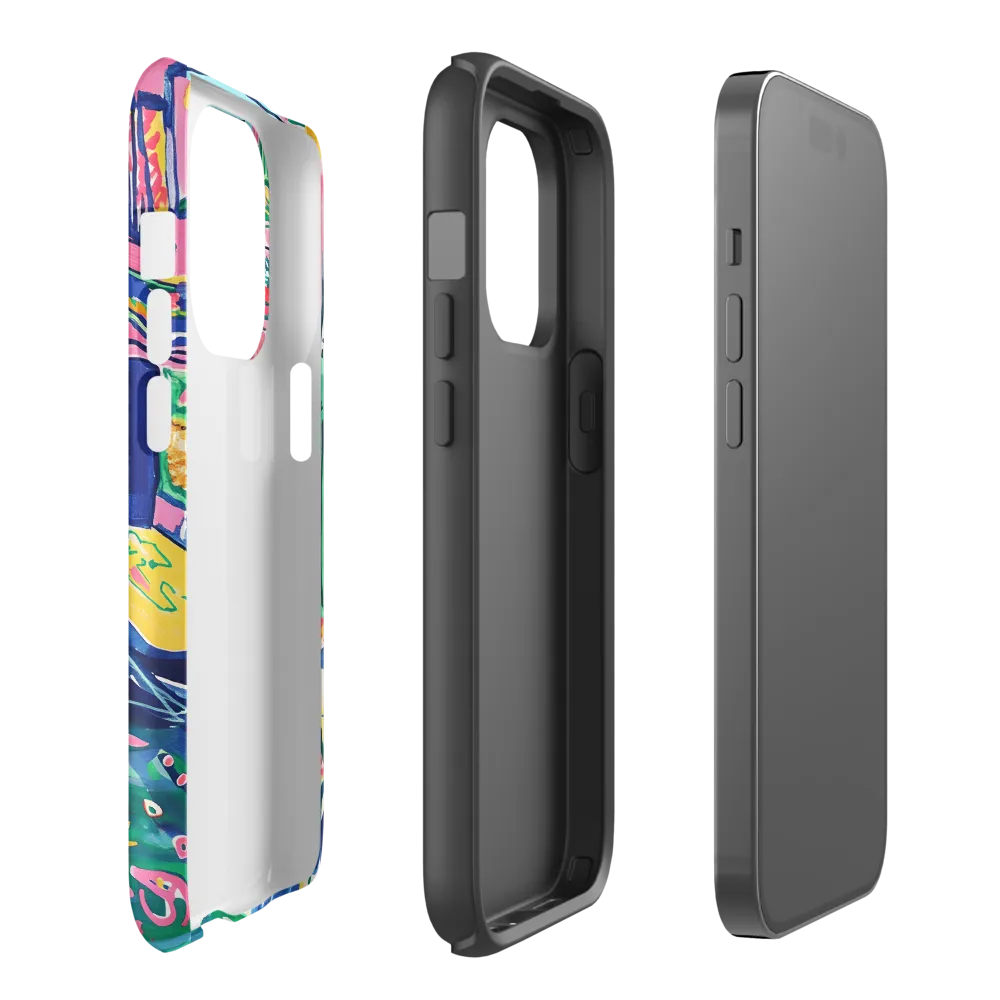 Dreamy Street in Vibrant Hues | Phone Case |  14 Pro | Tough Case | Matte
