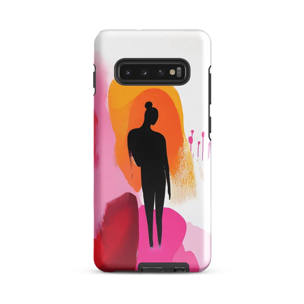 Silhouette in Colorful Abstraction | Phone Case |  S10 Plus | Tough Case | Glossy