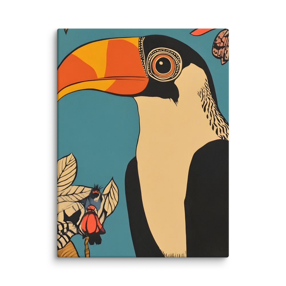 Tropical Majesty: The Toucan at Rest | Canvas | 12″×16″
