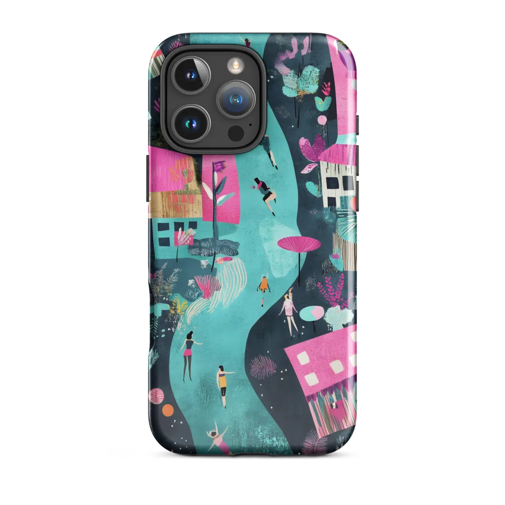 Whimsical Journey Through a Vibrant Landscape | Phone Case |  16 Pro Max | Tough Case | Glossy