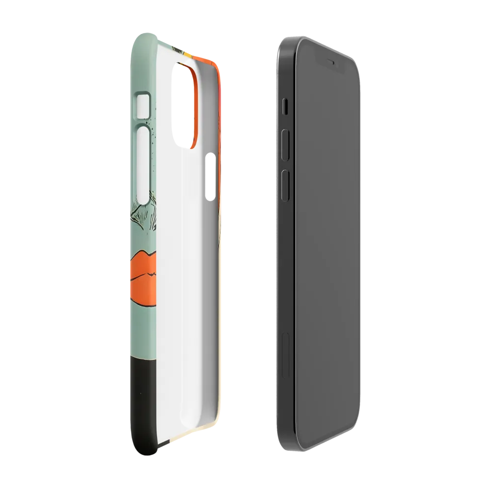 Vivid Expressions: A Portrait in Blue | Phone Case |  12 | Snap Case | Glossy