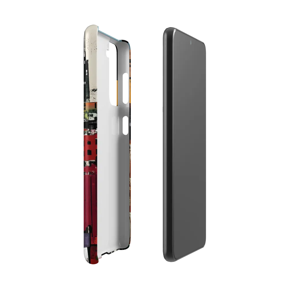 Urban Collage: A Vivid Cityscape | Phone Case |  S21 | Snap Case | Matte