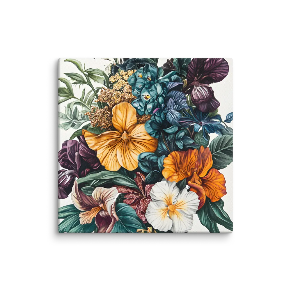 Floral Symphony | Canvas | 10″×10″