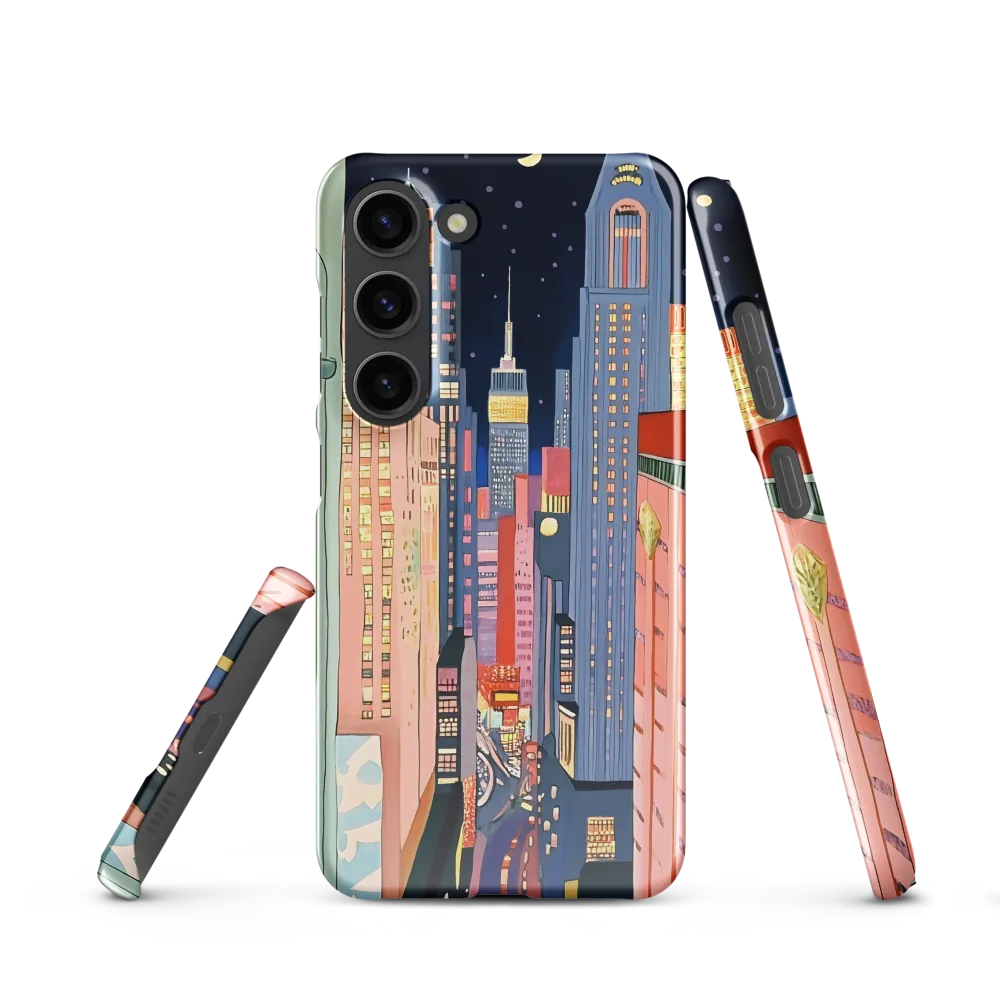 Urban Dreamscape: A Pop Art Night | Phone Case |  S23 | Snap Case | Glossy
