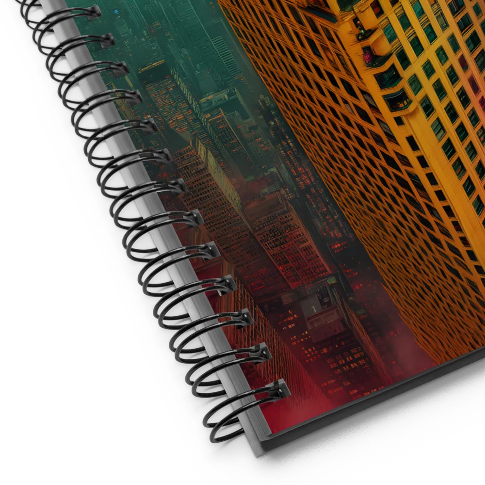 Architectural Dreams: A Surreal Cityscape | Spiral Notebook