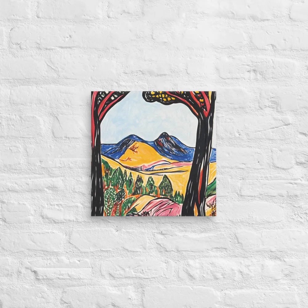 Vibrant Nature's Embrace | Canvas | 14″×14″