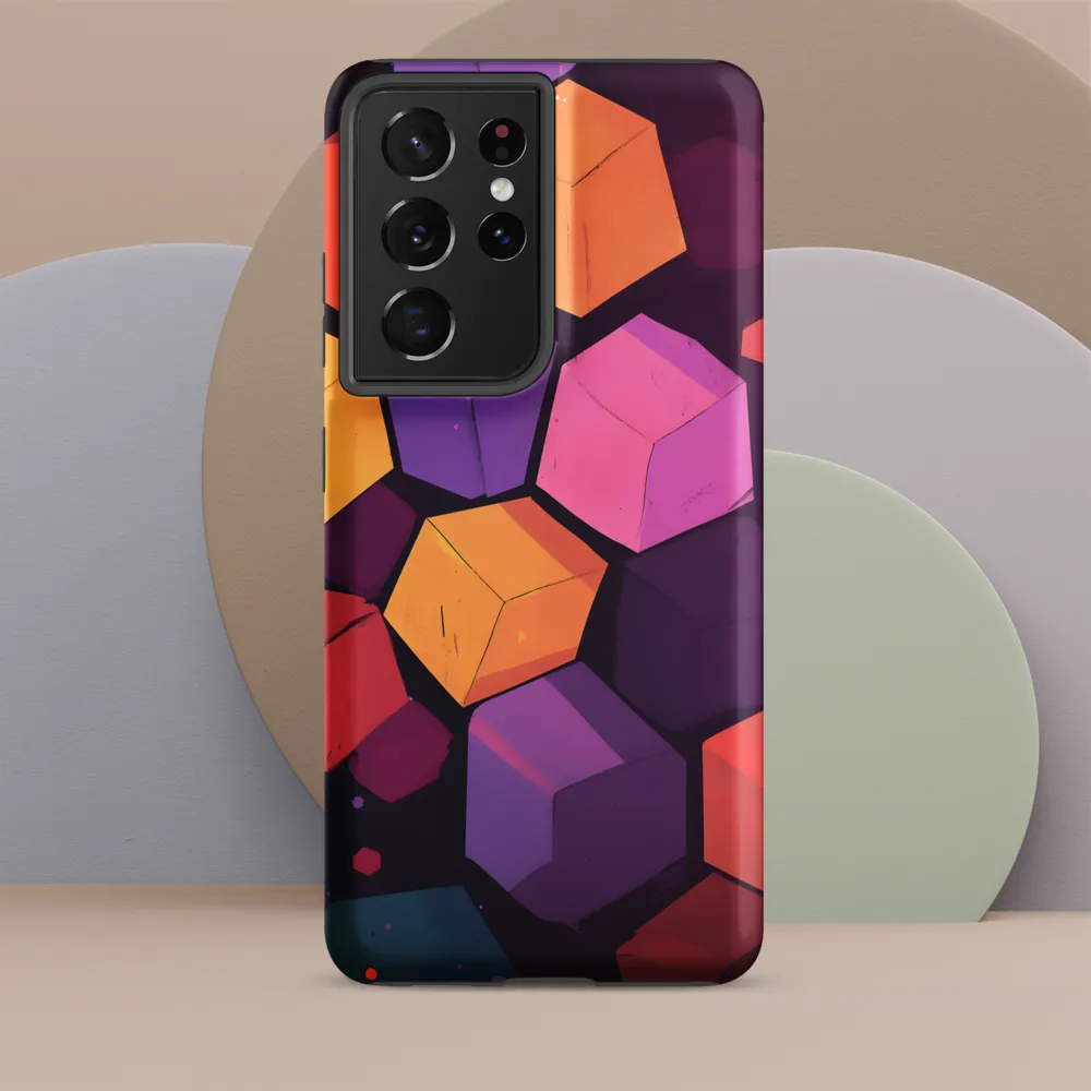 Dynamic Geometric Harmony | Phone Case |  S21 Ultra | Tough Case | Matte