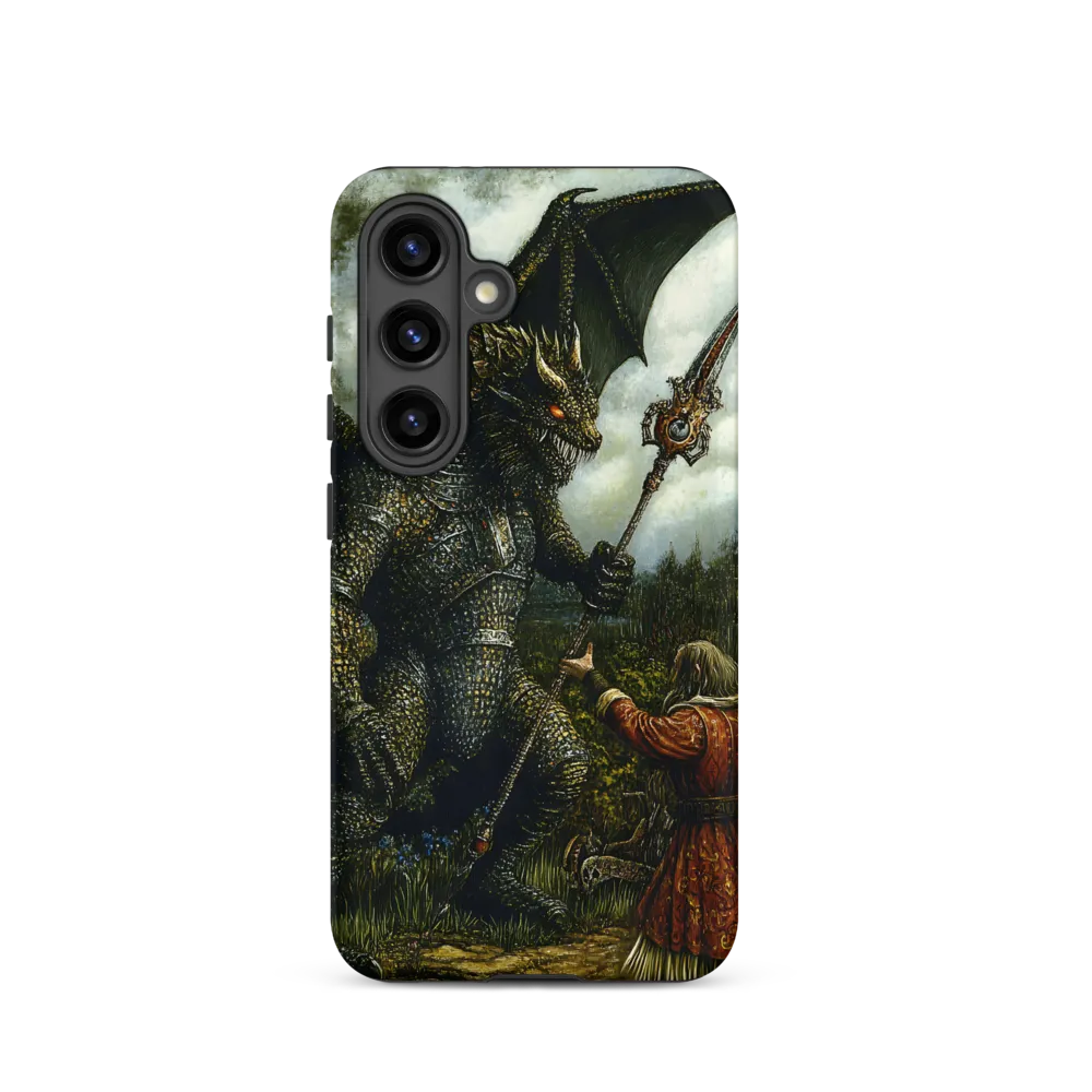 The Confrontation: Dragon vs. Wizard | Phone Case |  S24 | Tough Case | Matte