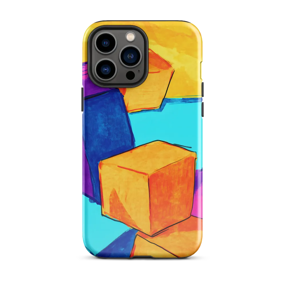 Playful Cubes in Vibrant Harmony