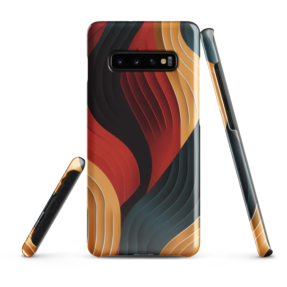 Dynamic Waves of Color | Phone Case |  S10 Plus | Snap Case | Glossy