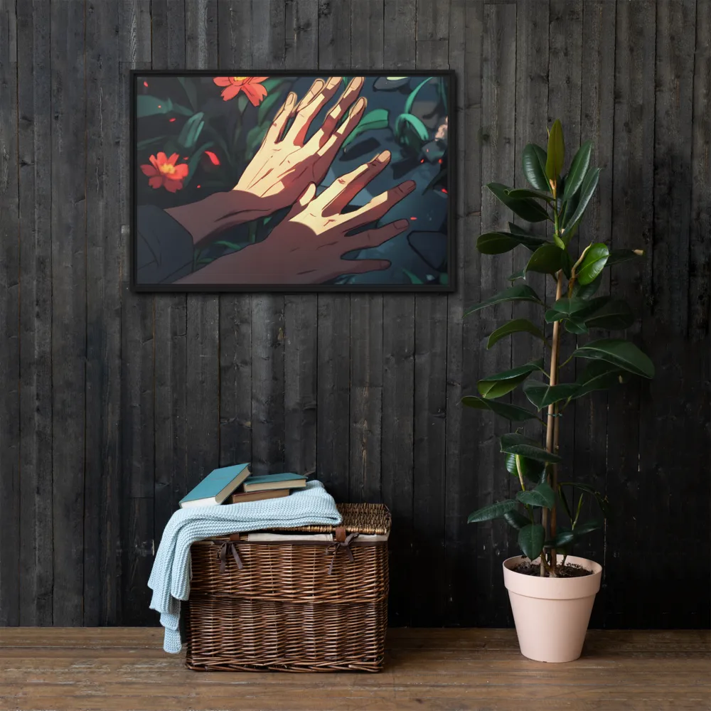 Whispers of Nature | Canvas with Black Frame | 24″×36″