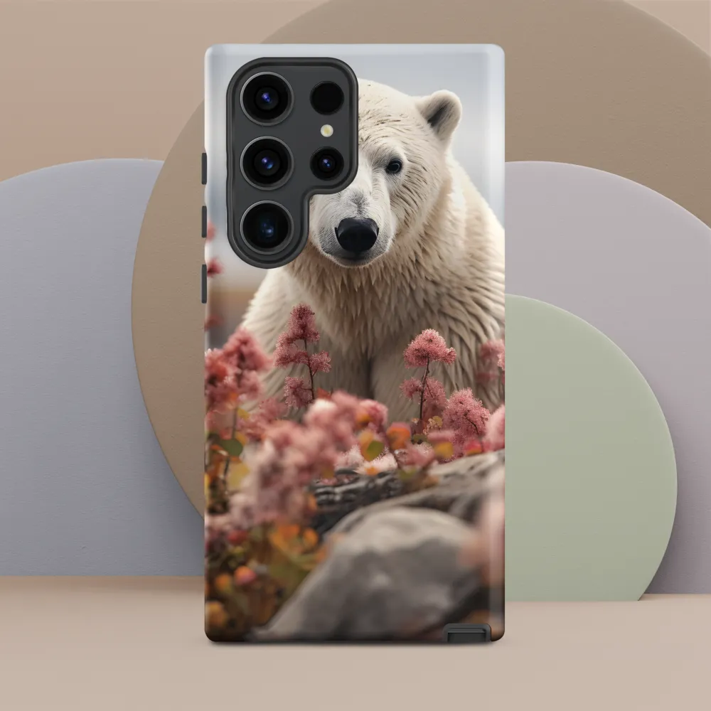 Curiosity Among Blooms: The Polar Bear