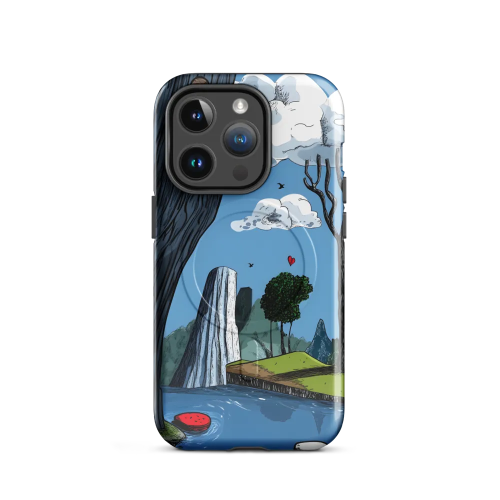 Whimsical Cliffside Reflections