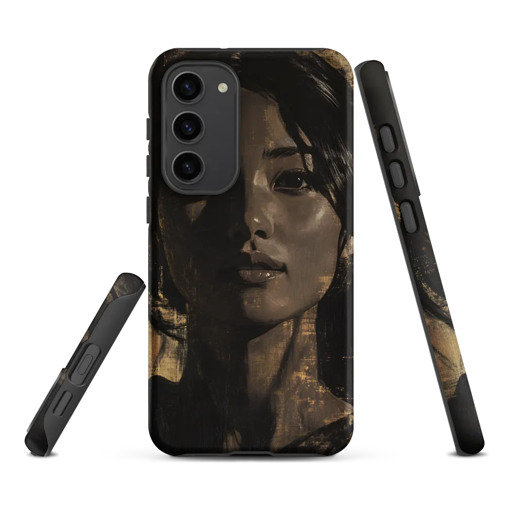 Golden Gaze: A Contemporary Portrait