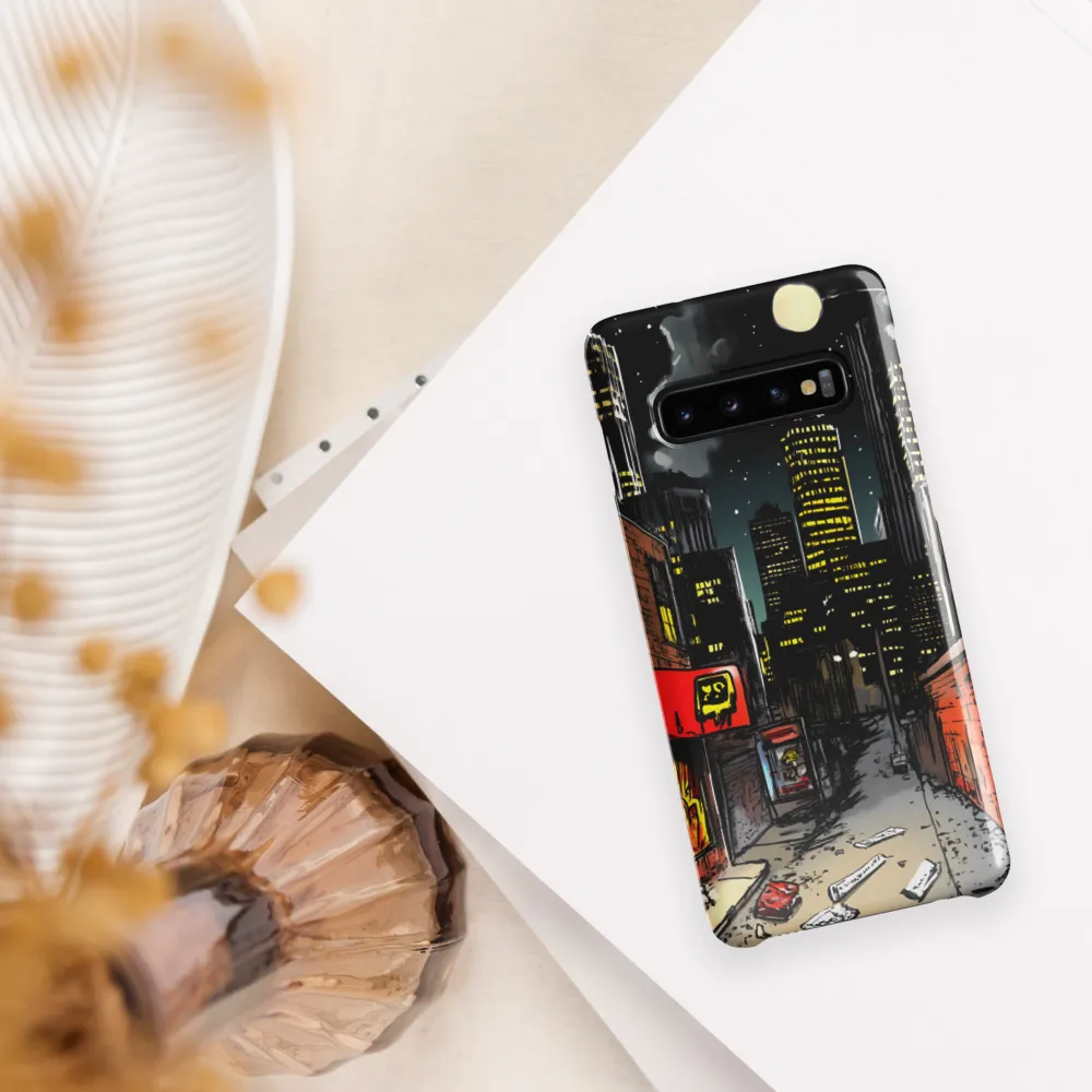 Nocturnal Cityscape: The Hidden Alley | Phone Case |  S10 | Snap Case | Glossy