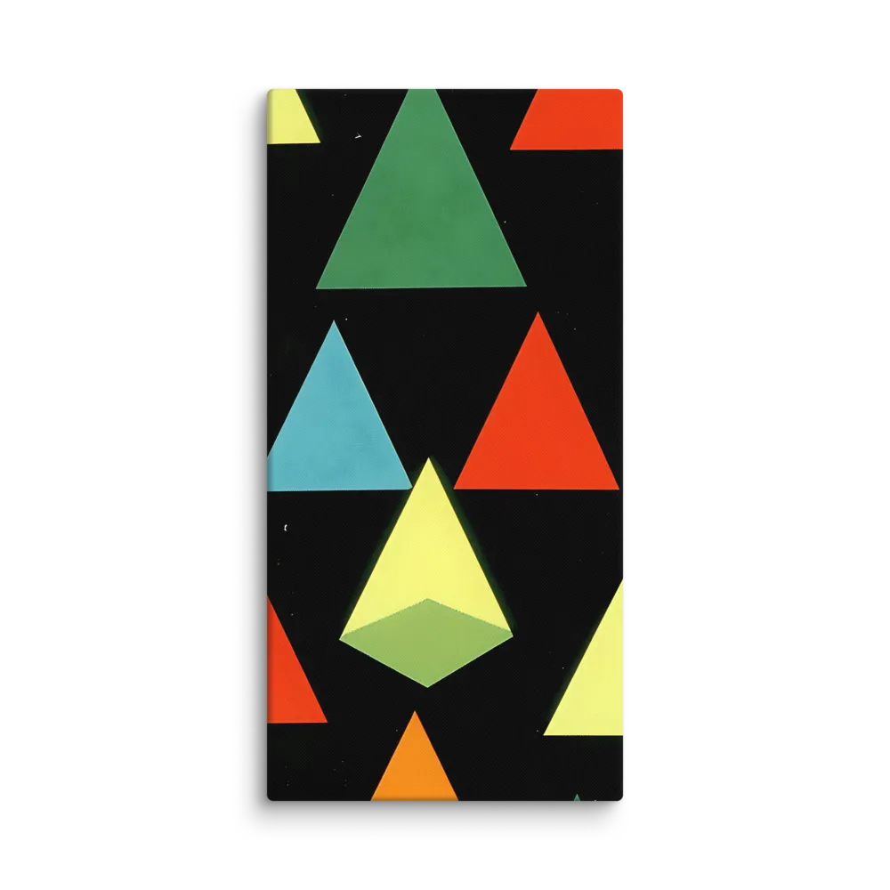 Geometric Harmony in Color | Canvas | 24″×48″