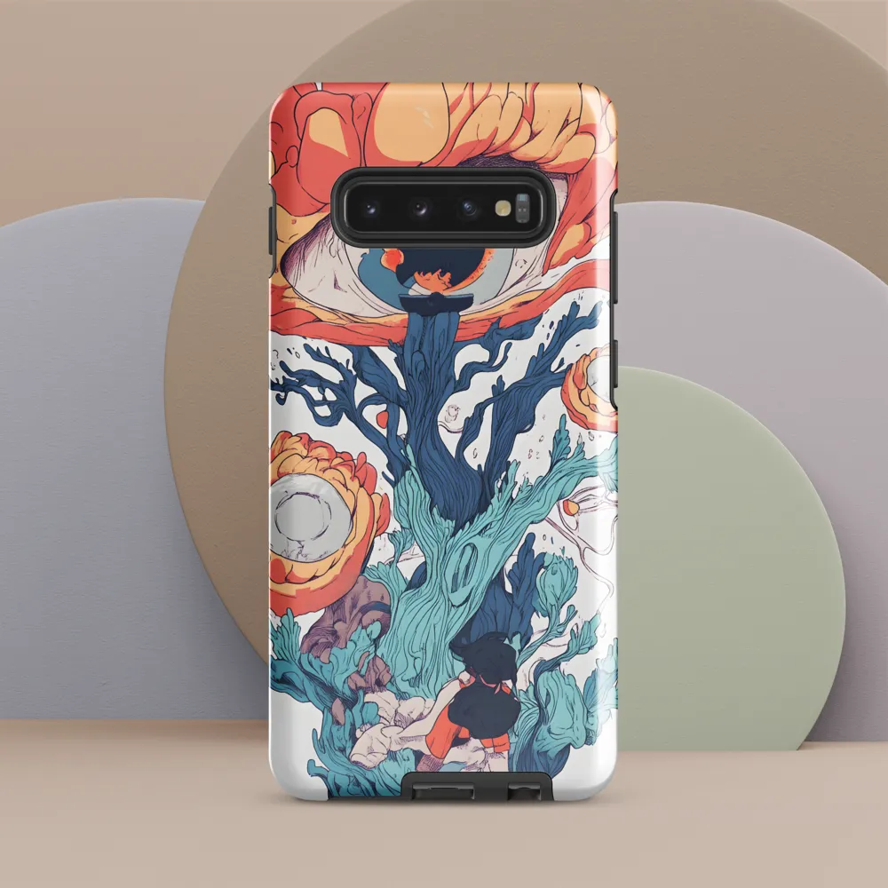 The Watchful Bloom | Phone Case |  S10 Plus | Tough Case | Glossy