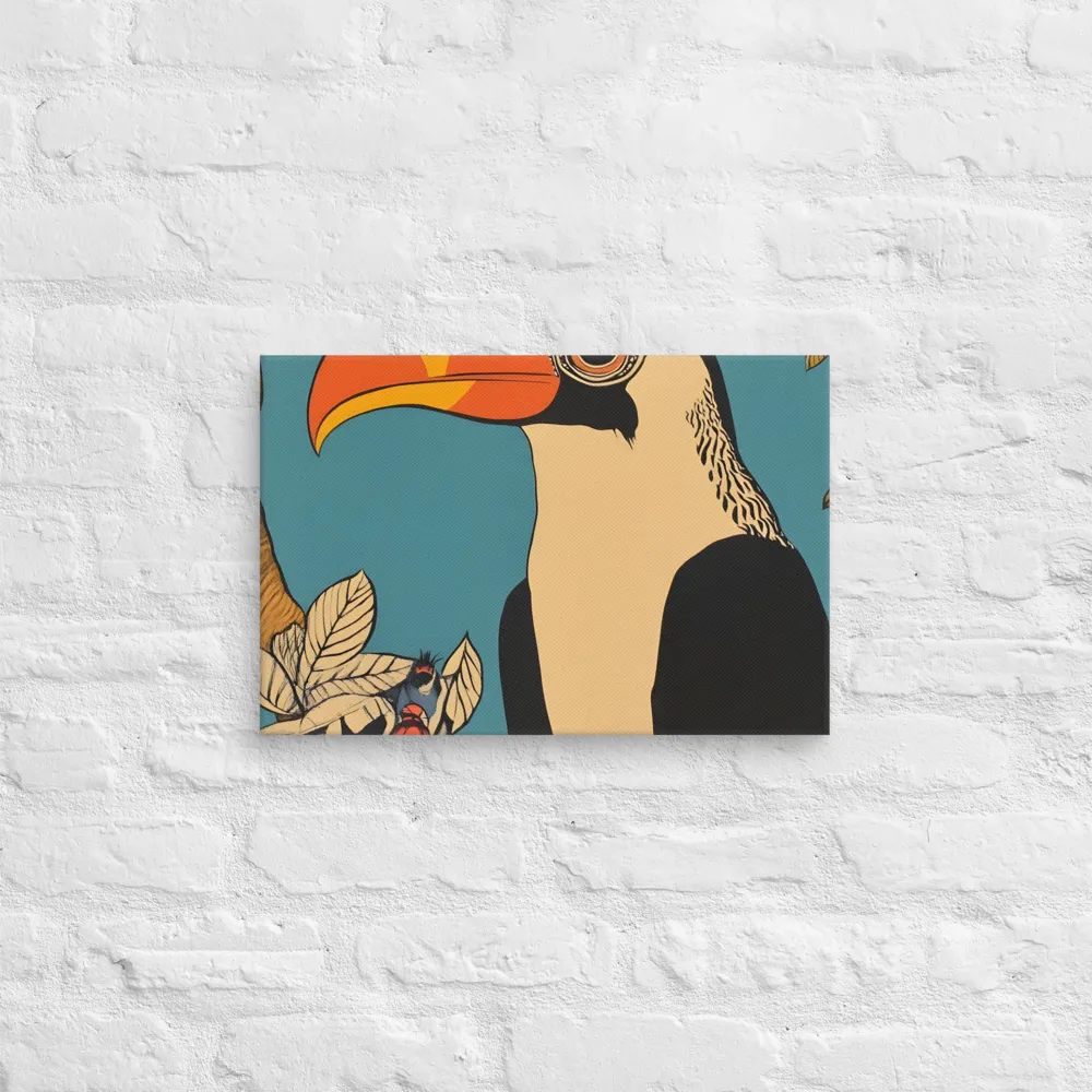 Tropical Majesty: The Toucan at Rest | Canvas | 12″×18″