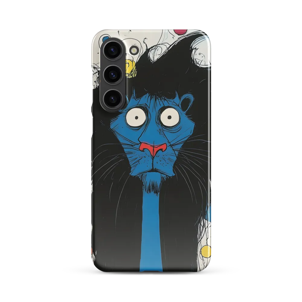 Whimsical Blue Lion