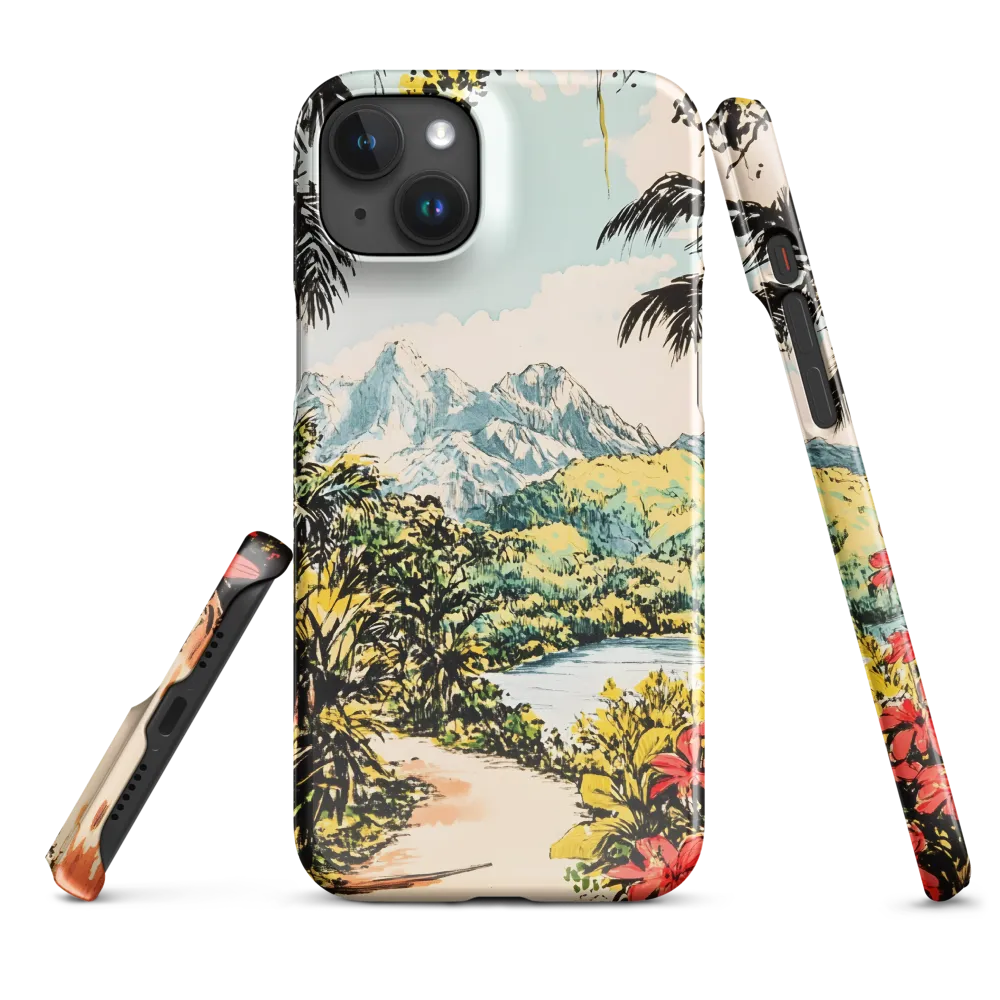 Tropical Serenity | Phone Case |  15 Plus | Snap Case | Glossy