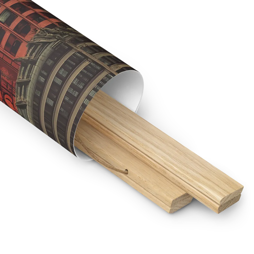 A Glimpse of Tomorrow: Urban Ambition | Poster With Oak Wood Hanger | 18″×18″