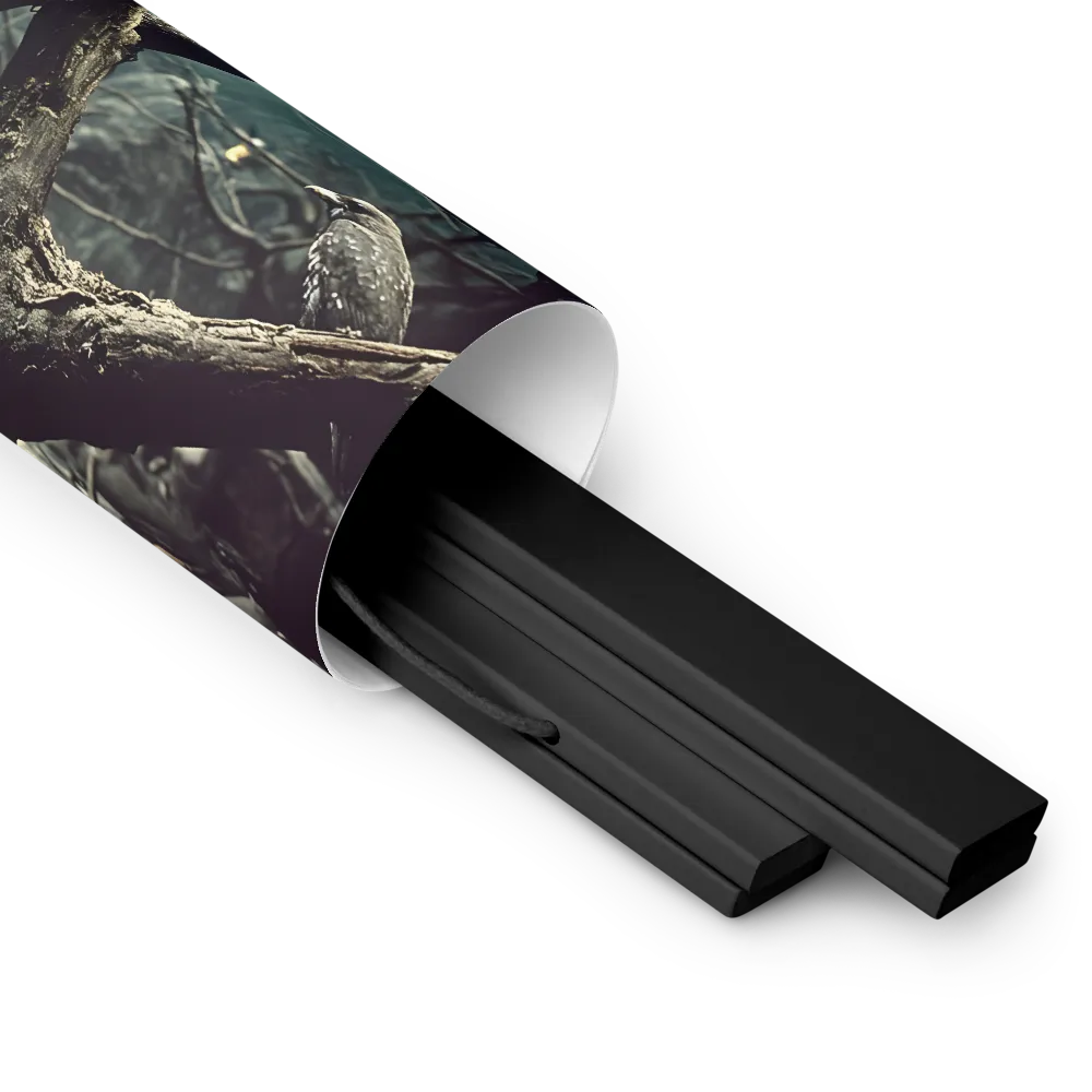Whispers of the Avian Realm | Poster With Black Wood Hanger | 10″×10″