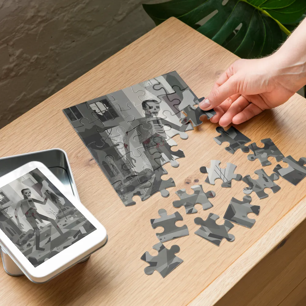 Ruin Walker 
 Jigsaw Puzzle in Tin Box