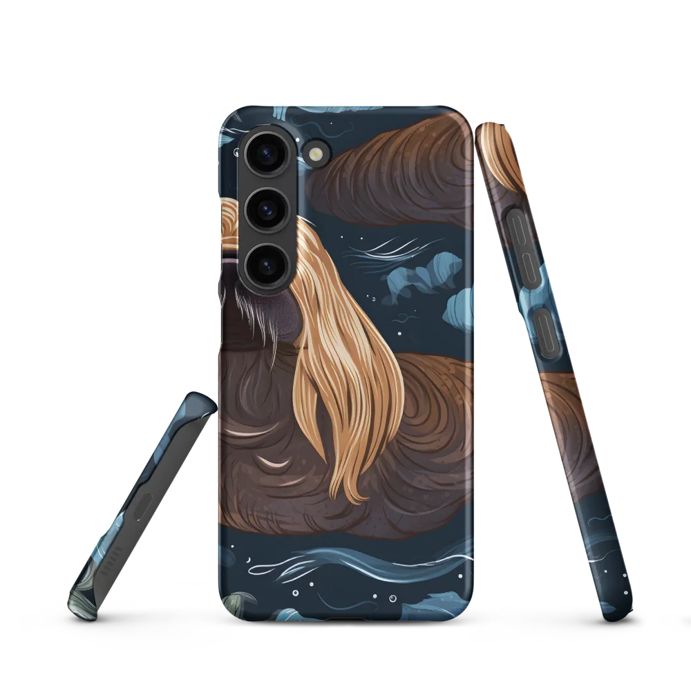 Whimsical Walruses in Deep Blue