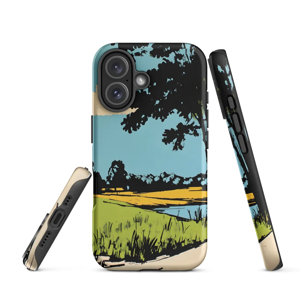 Vibrant Landscape in Pop Art Style | Phone Case