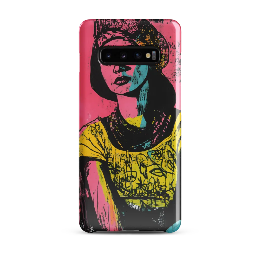 Urban Elegance: A Graffiti Portrait | Phone Case |  S10 Plus | Snap Case | Glossy