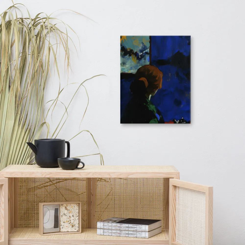 Contemplation Under the Night Sky | Canvas | 16″×20″