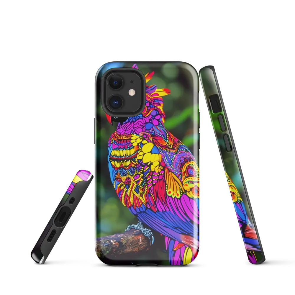 Vibrant Psychedelic Parrot