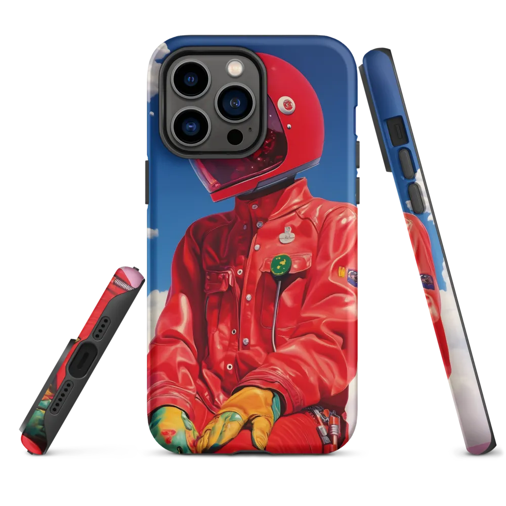 Astronaut in Crimson