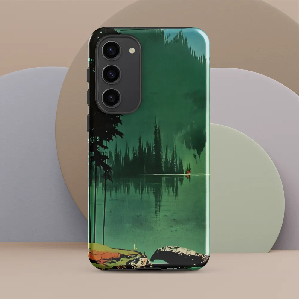 Serenity Reflected: A Tranquil Lake Scene