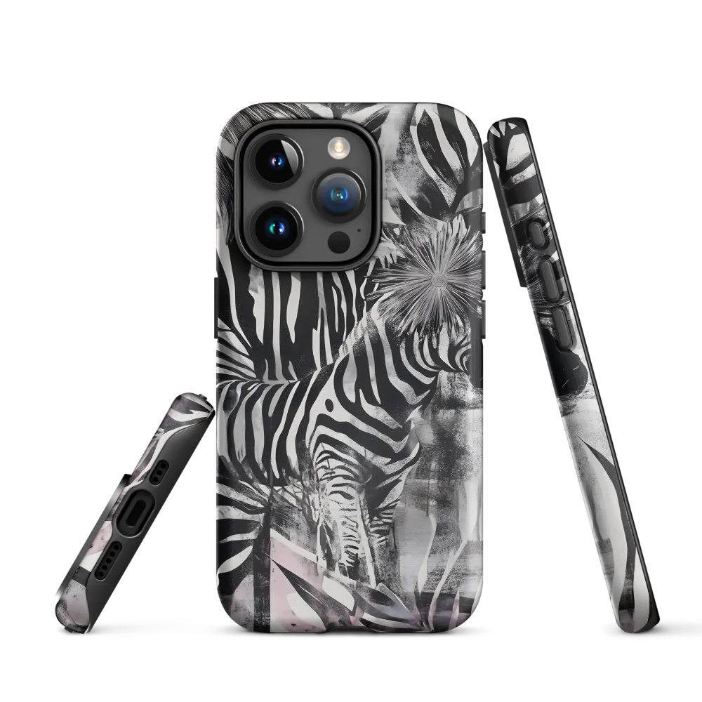 Zebra in the Jungle of Illusions | Phone Case |  15 Pro | Tough Case | Matte