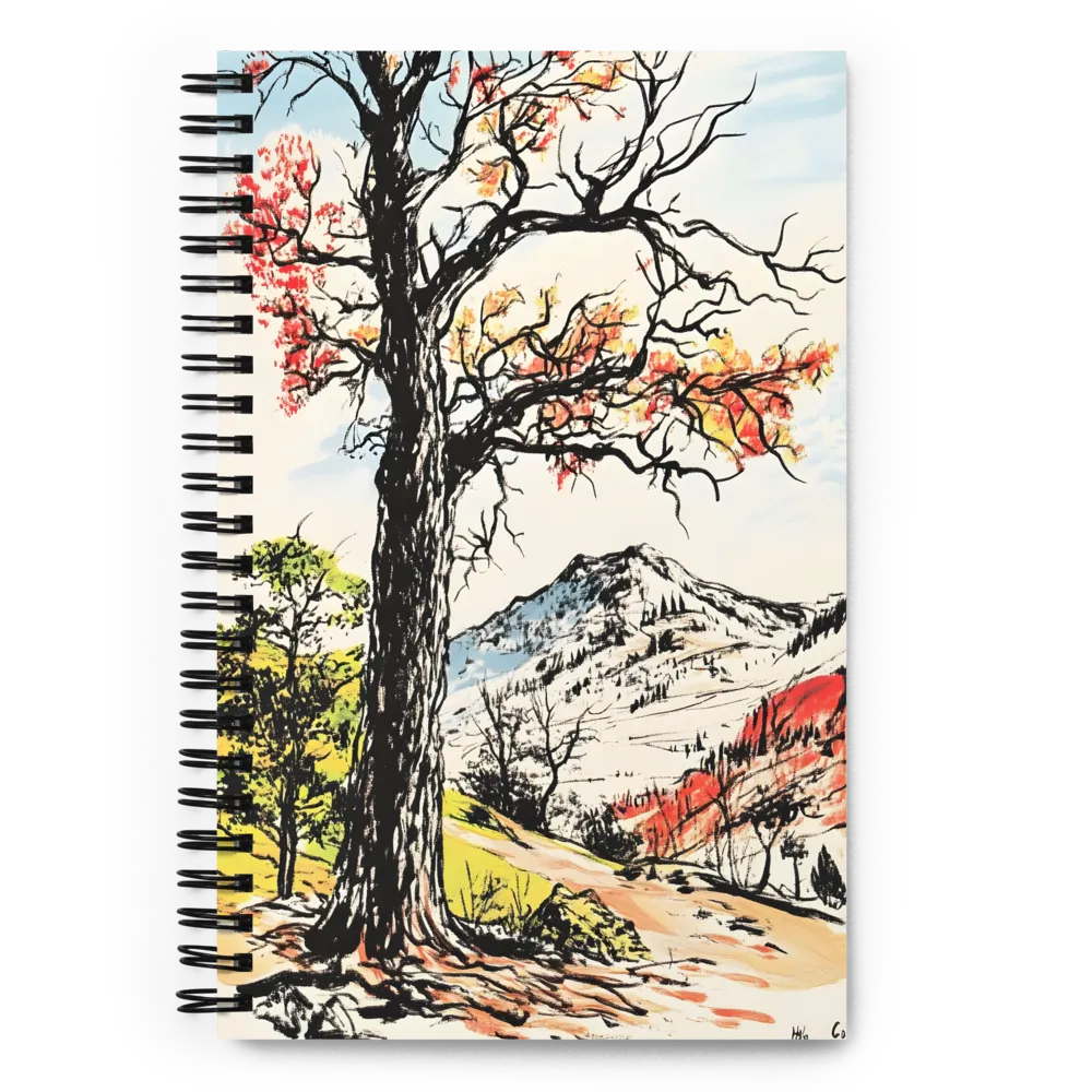 Autumn Majesty: The Guardian Tree | Spiral Notebook