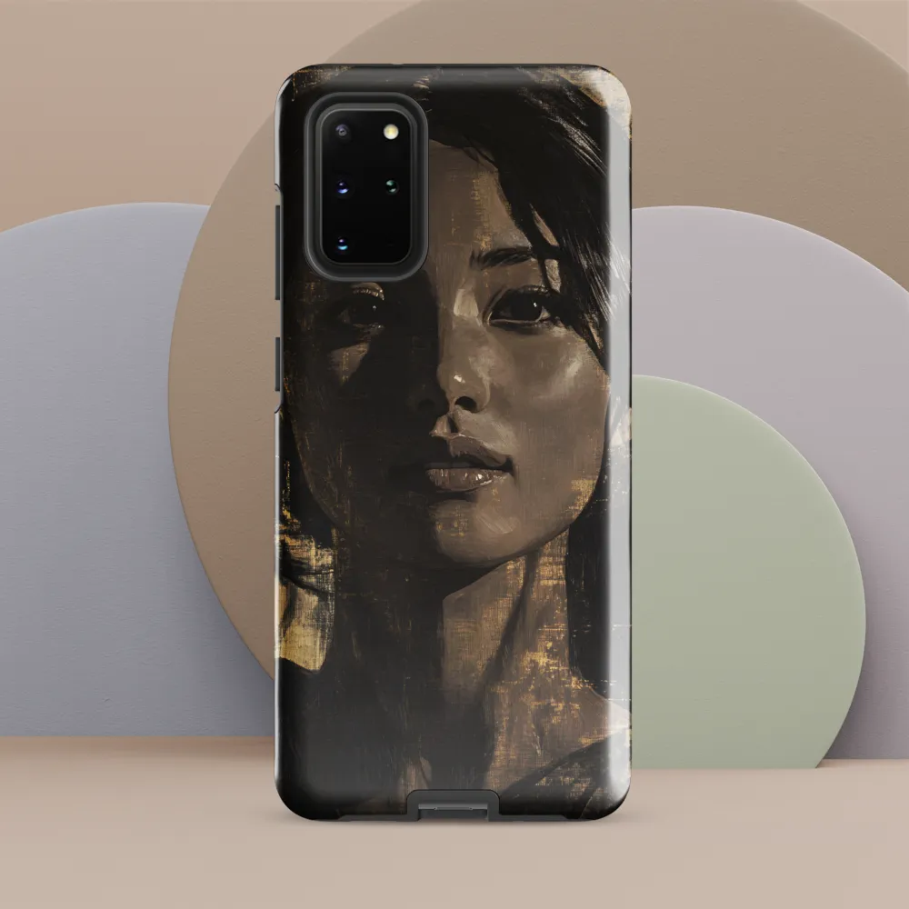 Golden Gaze: A Contemporary Portrait
