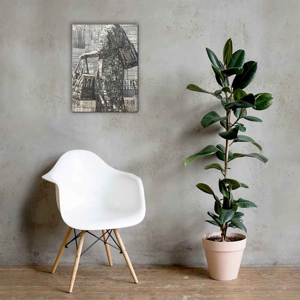 Urban Reflections: A Shopping Narrative | Canvas | 18″×24″