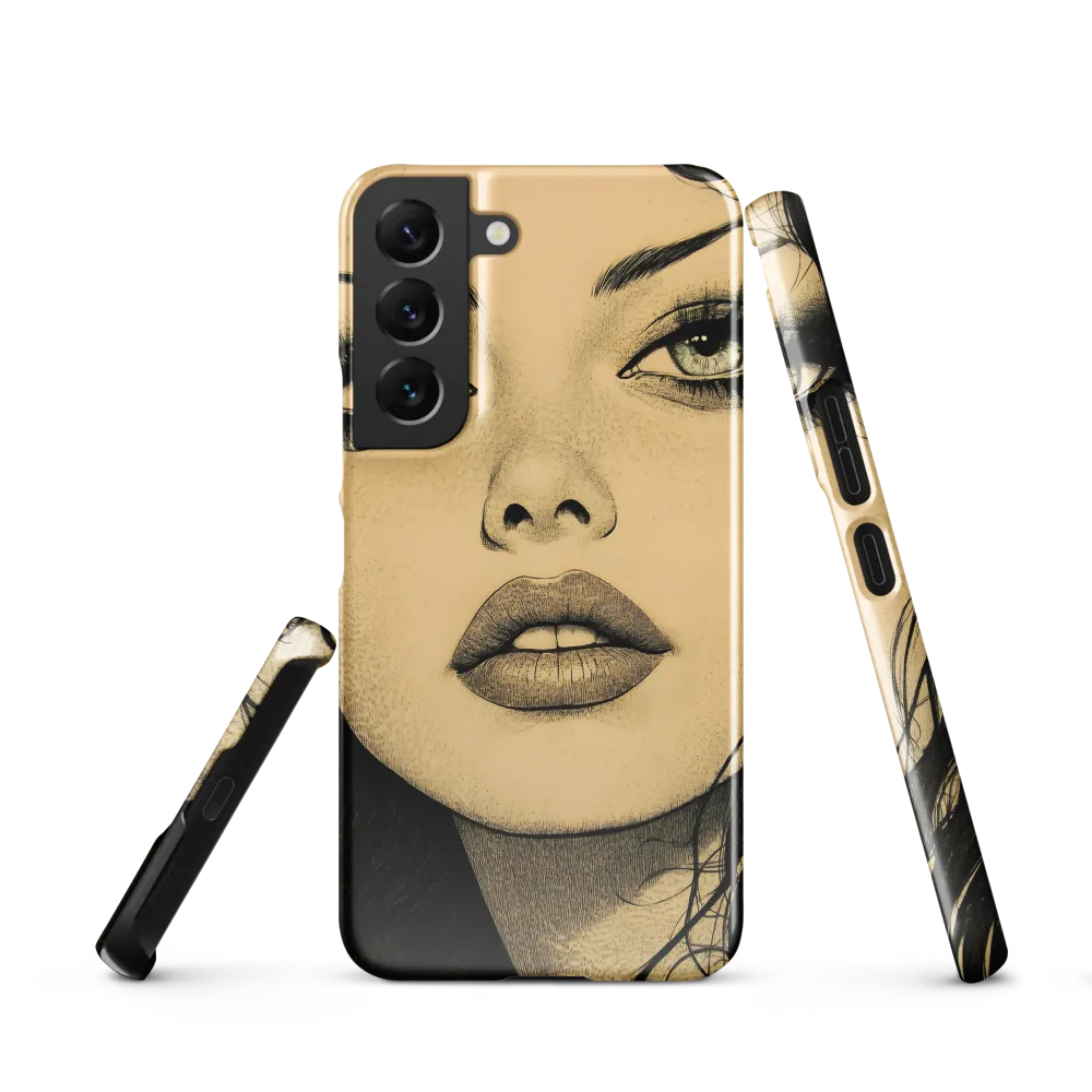 Enigmatic Gaze | Phone Case |  S22 | Snap Case | Glossy