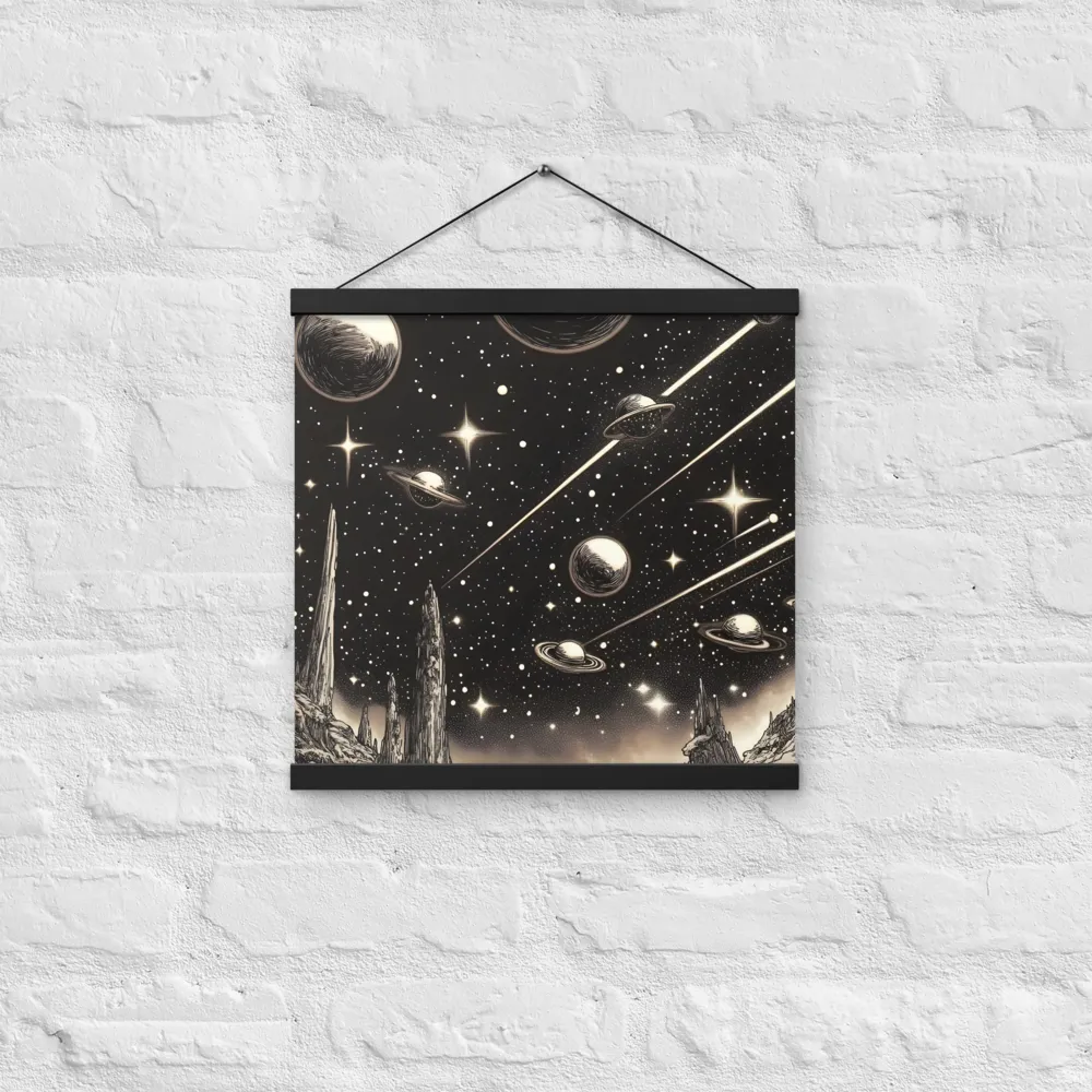 Celestial Reverie | Poster With Black Wood Hanger | 16″×16″