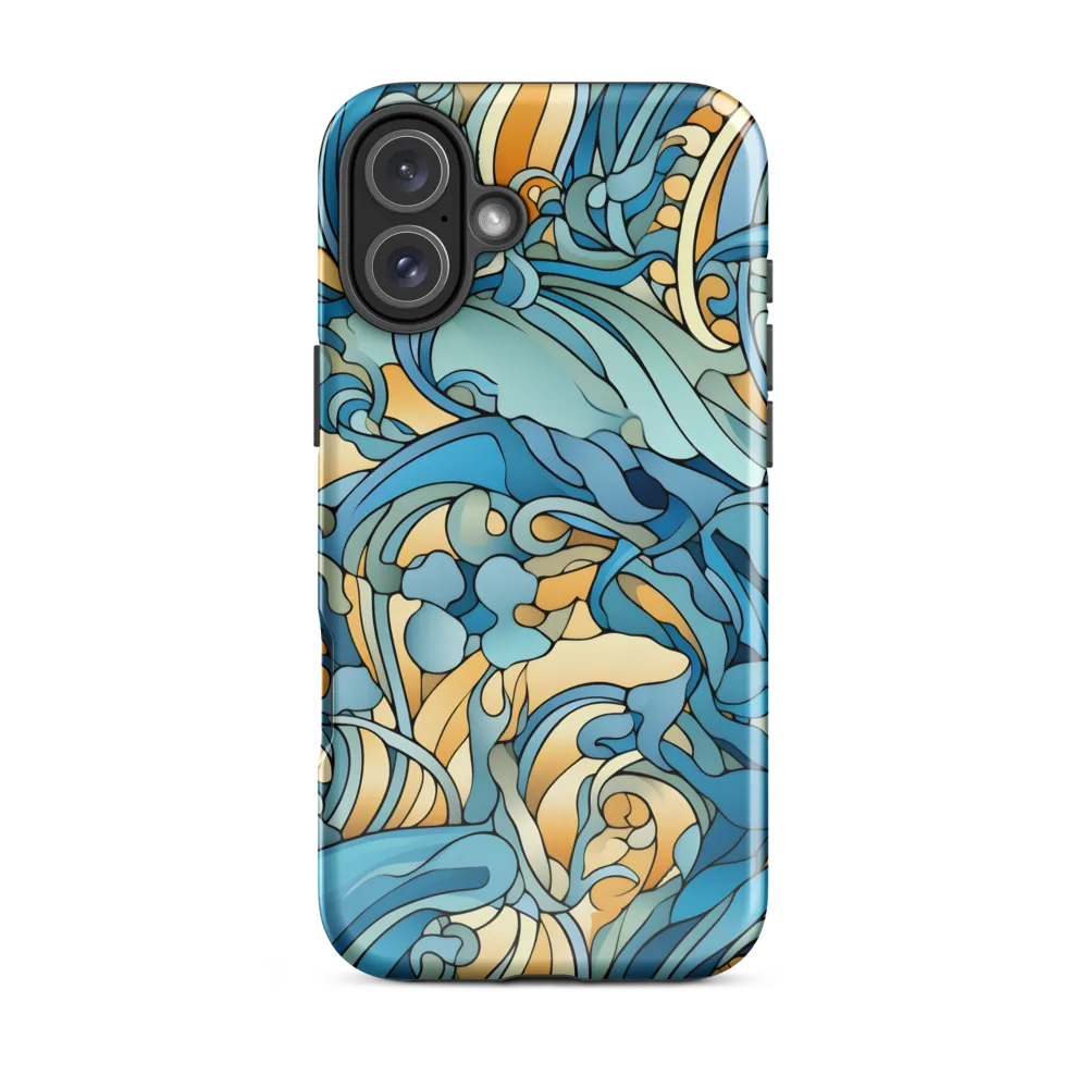 Dancing Waves of the Ocean | Phone Case |  16 Plus | Tough Case | Glossy