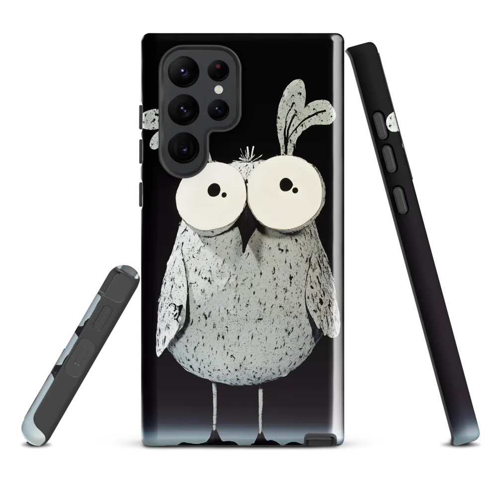 Whimsical Owl in Paper Cutout | Phone Case |  S22 Ultra | Tough Case | Glossy