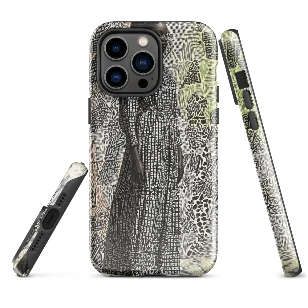 Elegance in Abstract Patterns | Phone Case |  14 Pro Max | Tough Case | Glossy