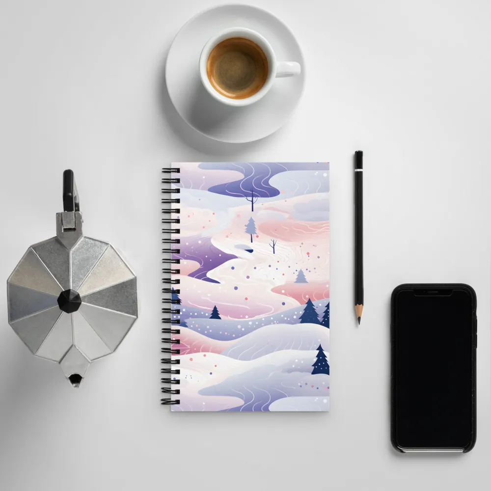 Dreamy Winter Landscape | Spiral Notebook